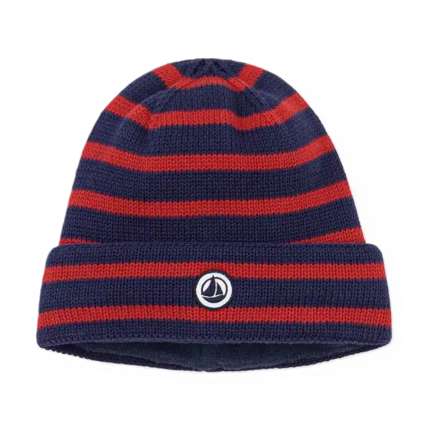 Bonnet Rayé Bleu/Rouge A0GM8