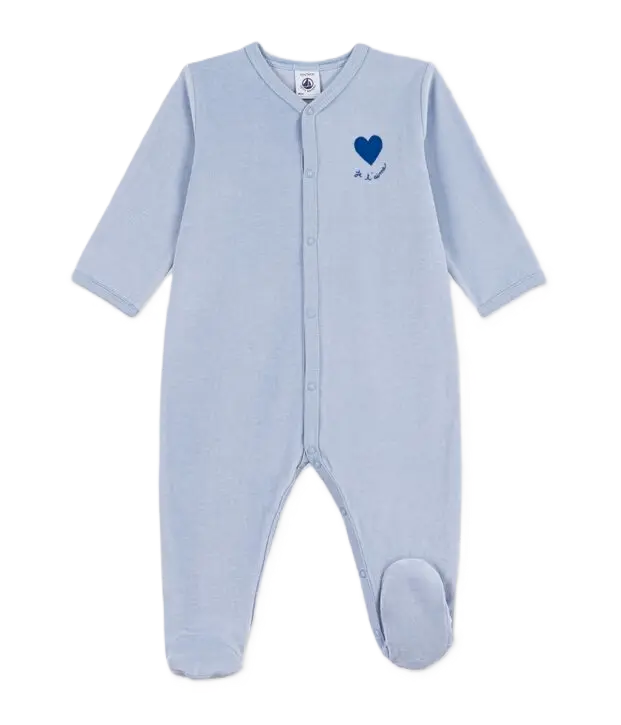 Pyjama Velours Bleu A0GJ7