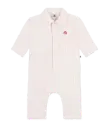Combinaison Longue Velours Rose A0GVM