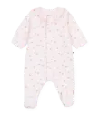 Pyjama Velours Rose Fleuris A0GAH