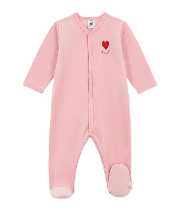 Pyjama Velours Rose A0GJ8