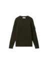 Crew Neck Military Green Maille