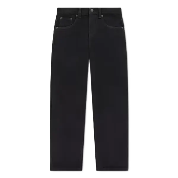 Jeans Loose Taper Black Stretch