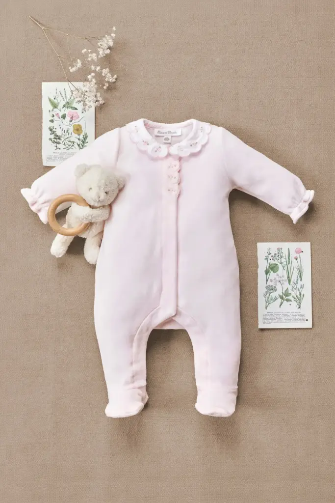Pyjama Velours Rose Pâle
