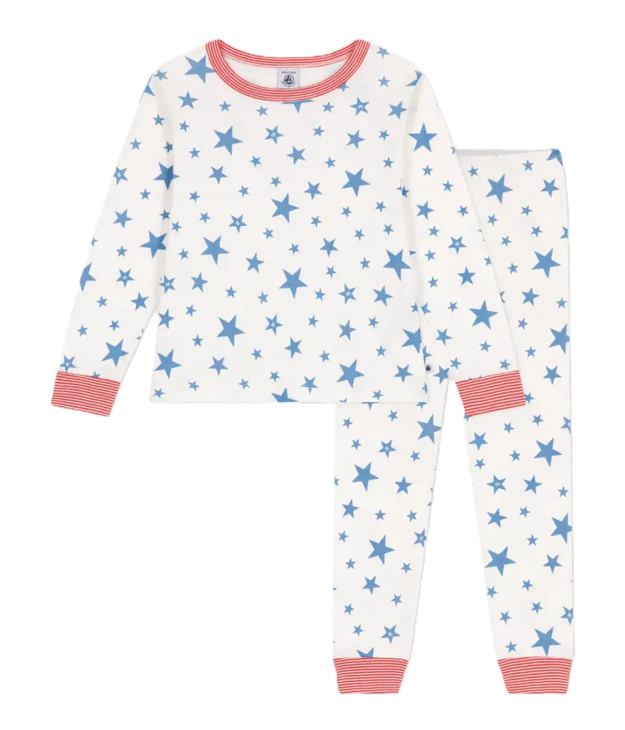 Pyjama Etoiles Blanc A0CUH