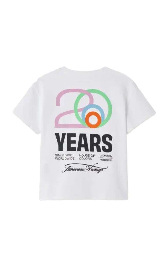 T-shirt Fizvalley Blanc 20ans 