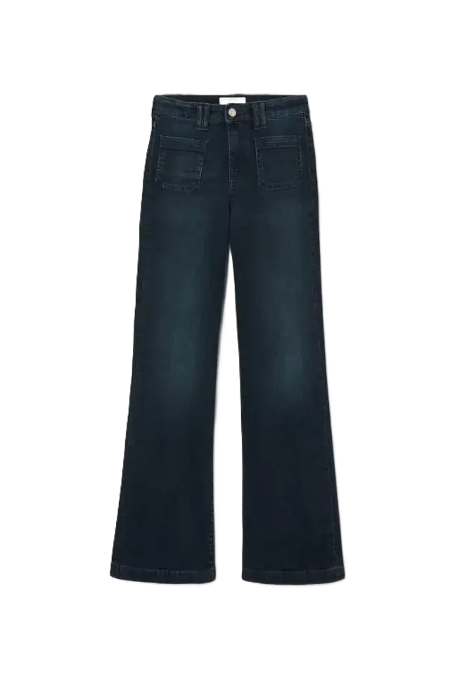 Blue/Black Flare Pocket Jean 