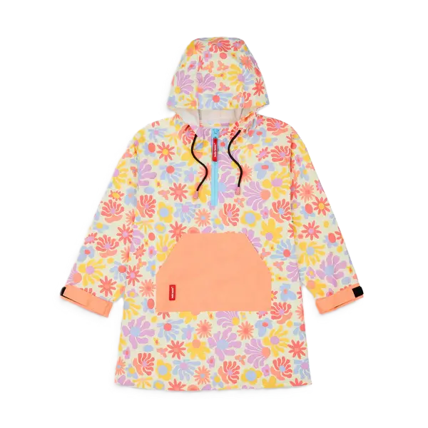 Poncho Retro Flowers