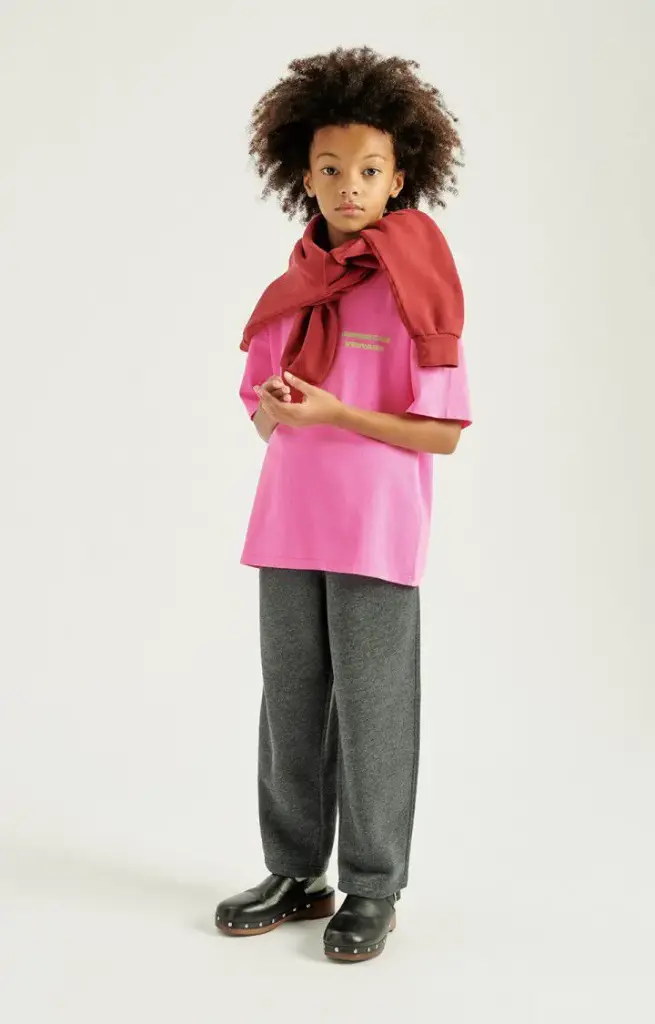 T-shirt Fizvalley Rose Fluo