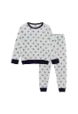 Pyjama Velour Etoiles Gris 