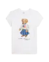 T-shirt Bear Girl White 