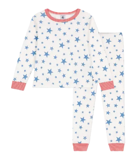 Pyjama Etoiles Blanc A0CUH