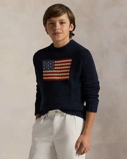 Pull Drapeau Navy