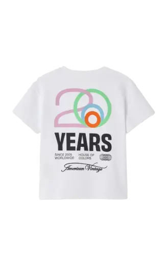 T-shirt Fizvalley Blanc 20ans 