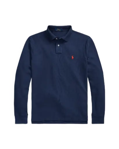 Polo Manche Longue Navy 