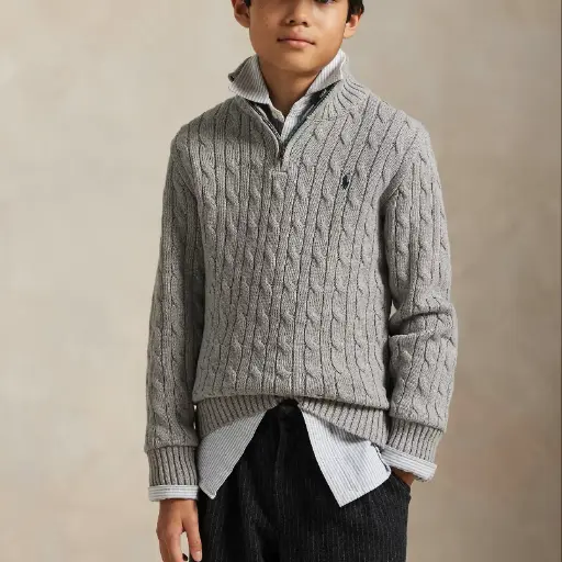 Pull Cable Demi-zip C Core Grey