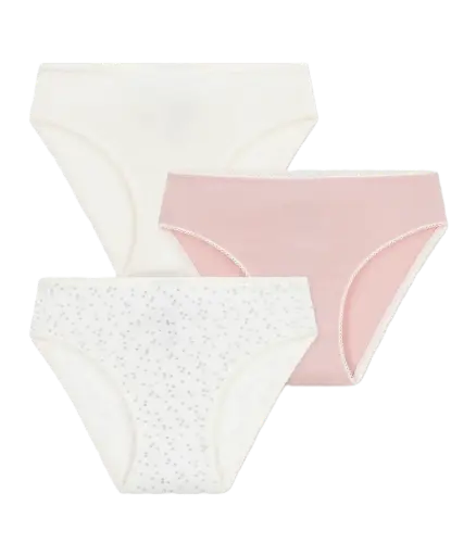 Lot de culottes enfant en coton et élasthanne