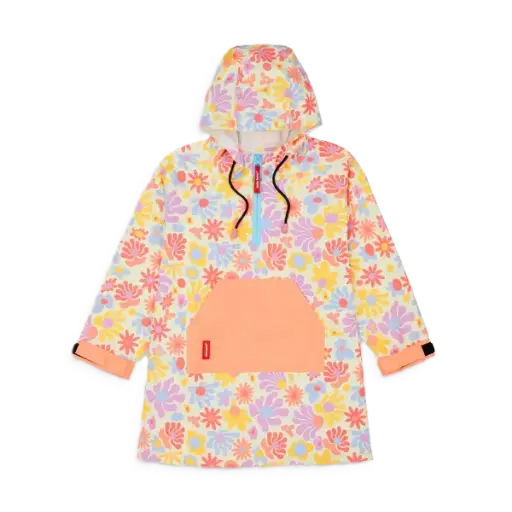 Poncho Retro Flowers