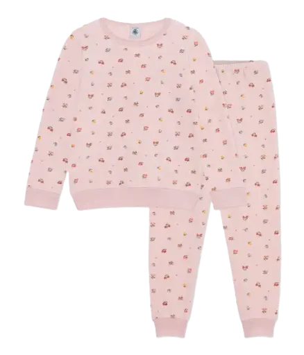 Pyjama Velours Fleuri A0EAB