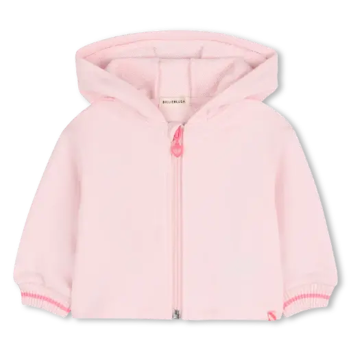 Hoodie Zip Pink Pale 
