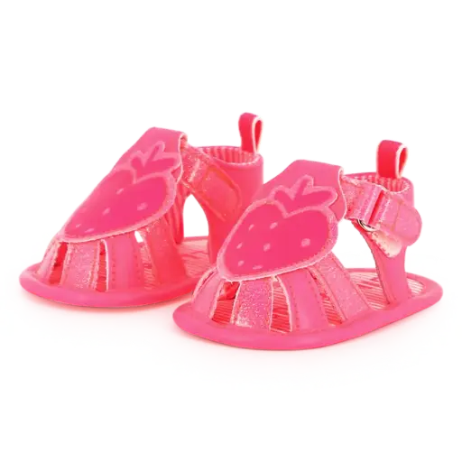 Sandales Baby Rose Fluo