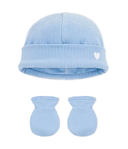 Bonnet + Mouffles A0FZZ Bleu