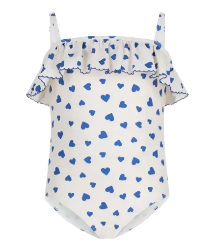 Maillot de Bain A0FNS Coeurs Bleus