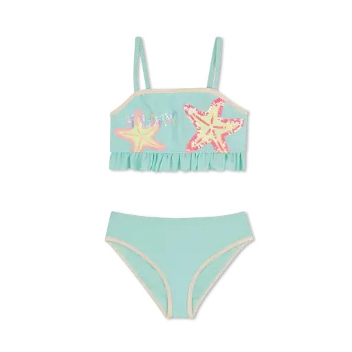 Maillot De Bain 2 Pièces Turquoise 8-10