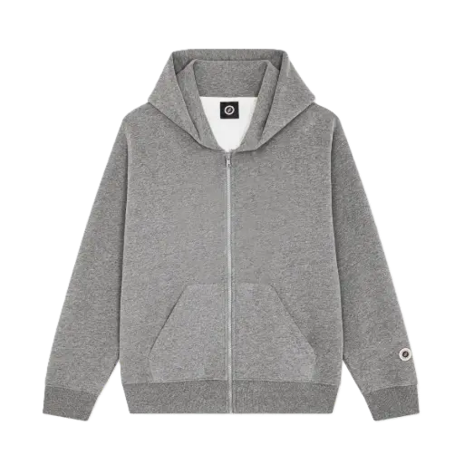 Iconic Zip Grey Marl 