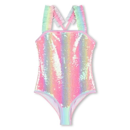 Maillot De Bain Une Pièce Multicoloure Paillete
