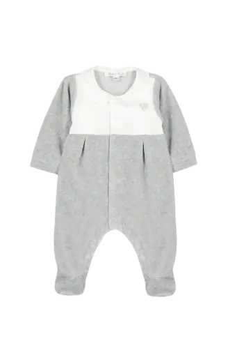 Pyjama Gris Clair Velours 