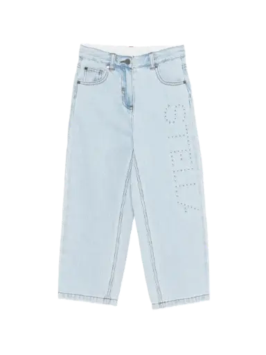 Jean Light Blue Œillets 