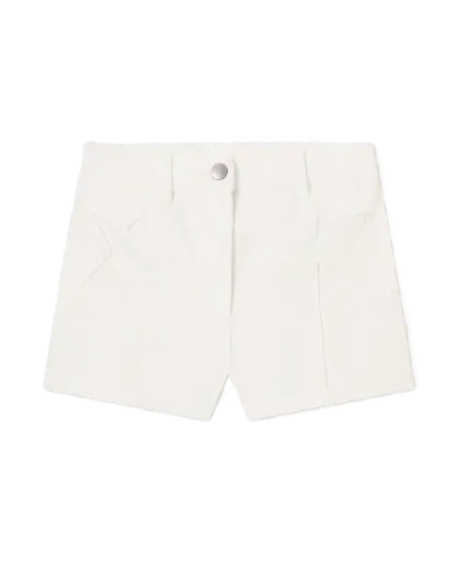Short Denim Blanc Etoiles