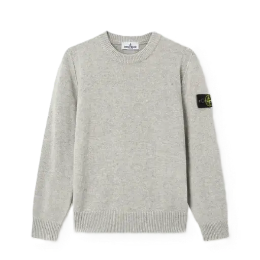 Crew Neck Melange Grey