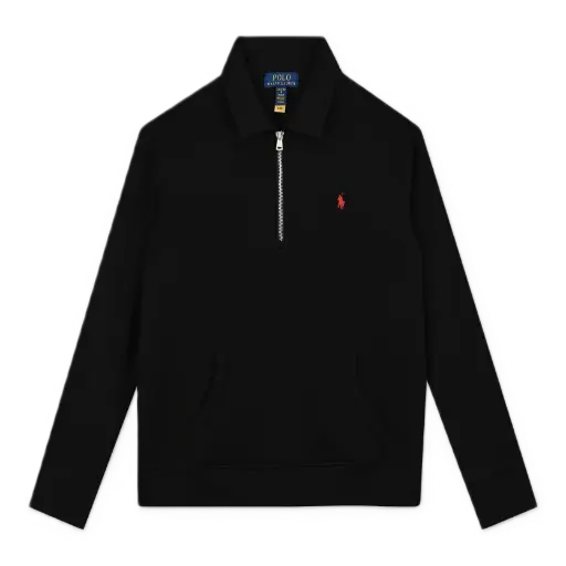 Sweatshirt Black Demi-Zip
