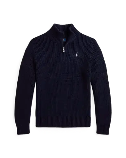 Pull Demi-Zip Refined Navy