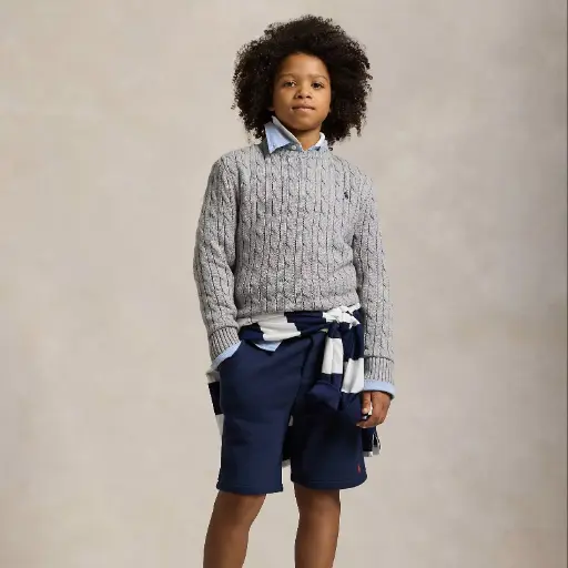 Cable Sweater Andover Heather