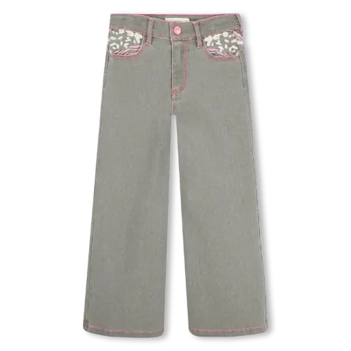 Jeans Forest Green Léopard 