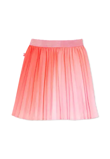 Jupe Plissée Corail Fluo