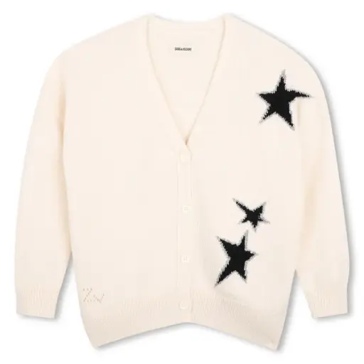 Cardigan Off White Etoiles