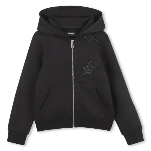 Sweat A Capuche Etoiles Sequins
