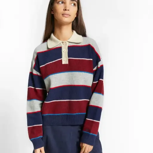 Polo En Maille Wishes Navy 