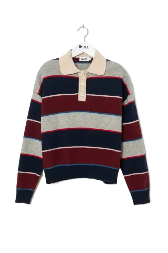 Polo En Maille Wishes Navy 