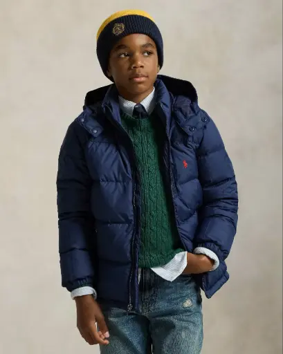 Doudoune Capuche Navy 