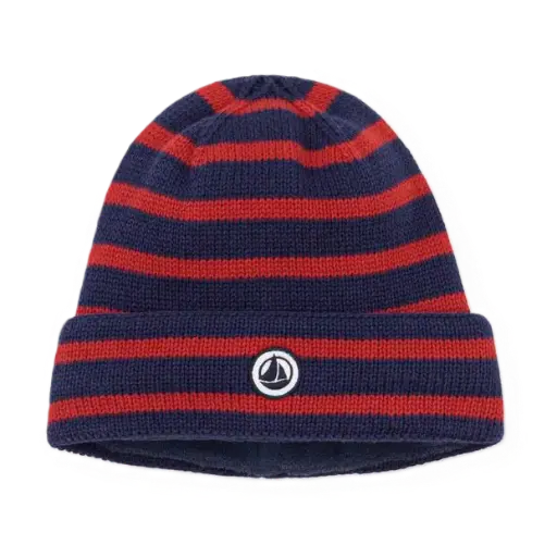 Bonnet Rayé Bleu/Rouge A0GM8