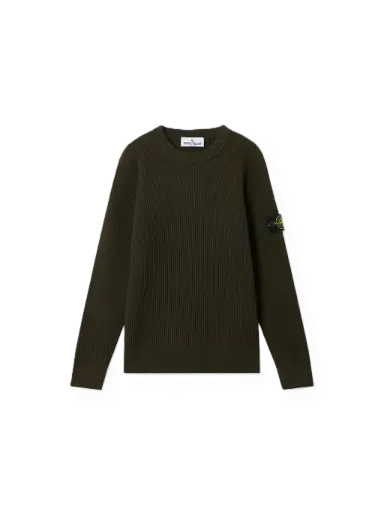 Crew Neck Military Green Maille